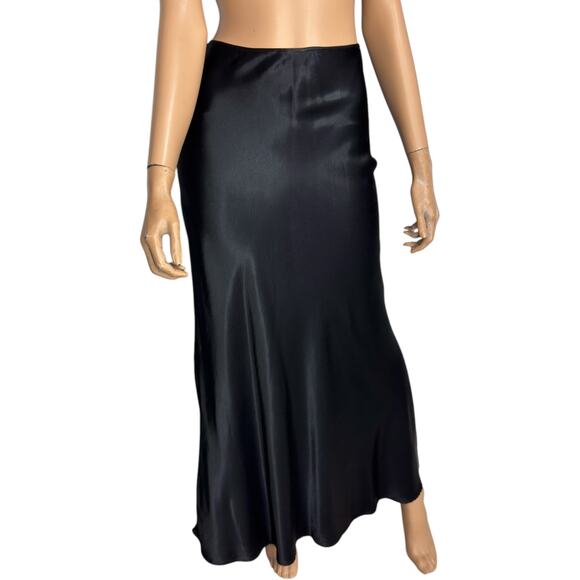 Vintage Rampage Maxi Skirt Side Zip Women M Black Goth Y2k Witchy Whimsygoth - Picture 1 of 13